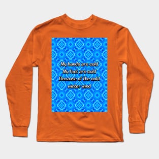 A frozen ice palace pattern. Long Sleeve T-Shirt